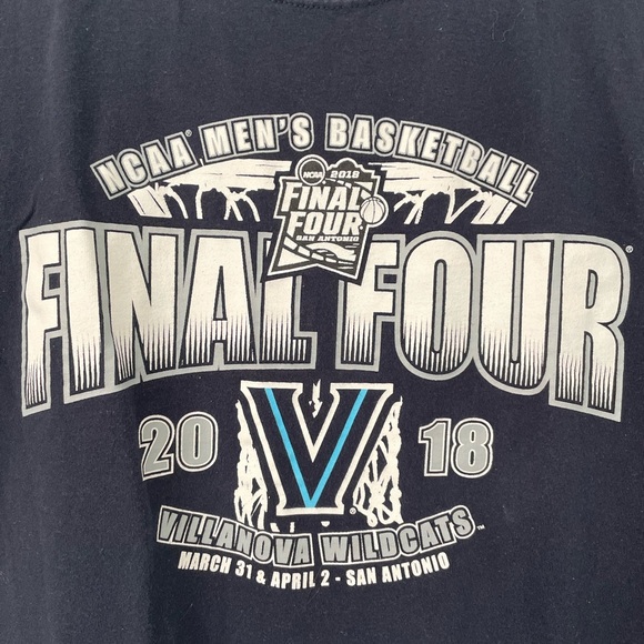 Villanova Champion Men's Navy Final Four Graphic T-Shirt from 2018 Size M - Picture 2 of 4